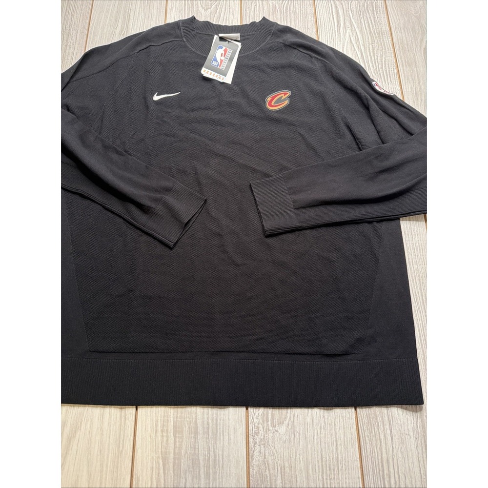 New Nike Men's Cleveland Cavaliers NBA Crew Neck Sweater Size XL Tall Black $135